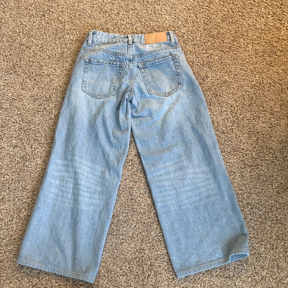 Light Blue Wide Leg Women’s Jeans - Picture 3 of 4